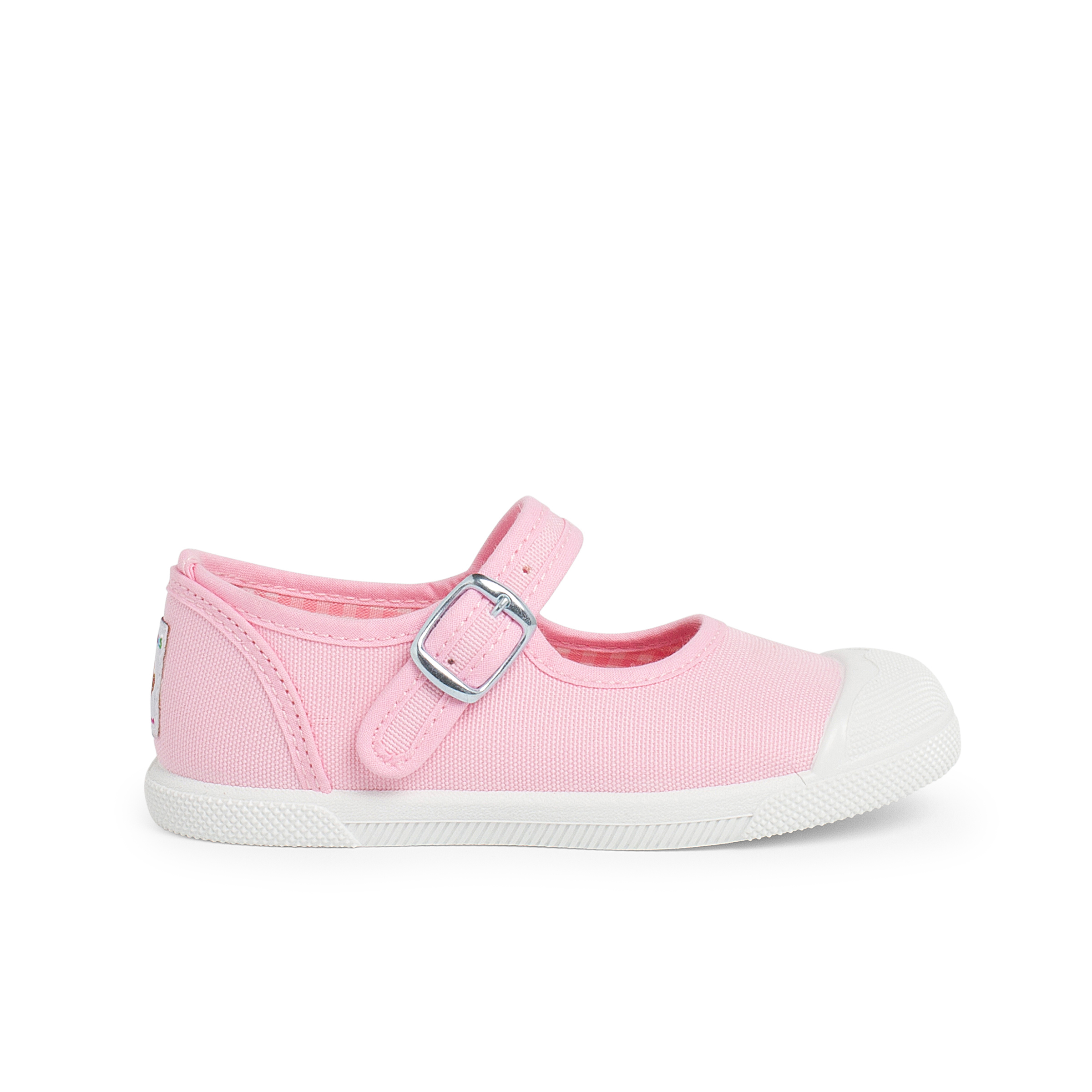 Pisamonas Zapatillas Lona Niña Con Hebilla Y Puntera De Goma
