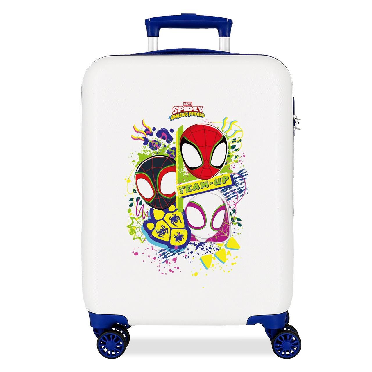 Maleta de cabina Marvel Spidey Together ABS con capacidad de 34L Blanco