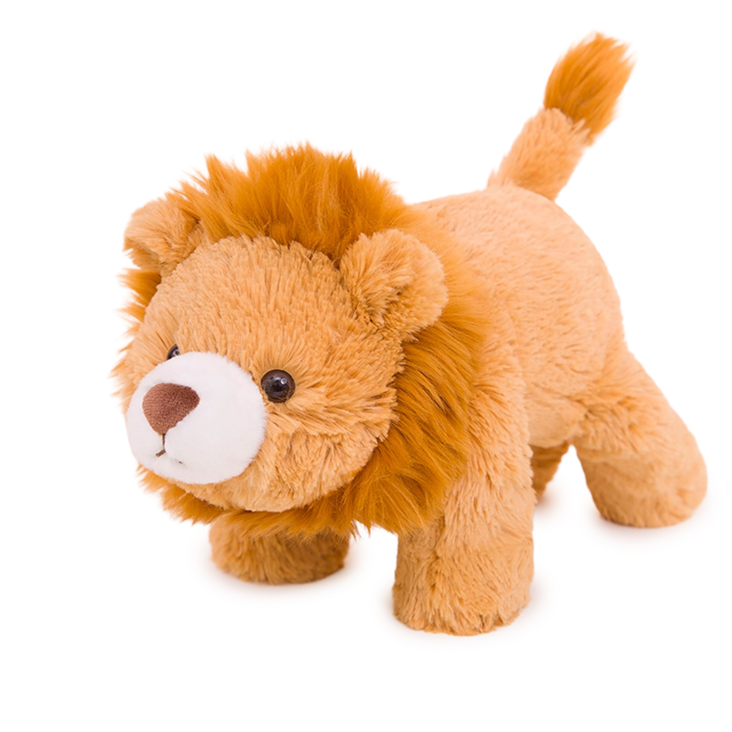DAM Peluche extrasuave y mullido. Diseño bebé león. 48 cm. 48x27x17 Cm. Color: Naranja