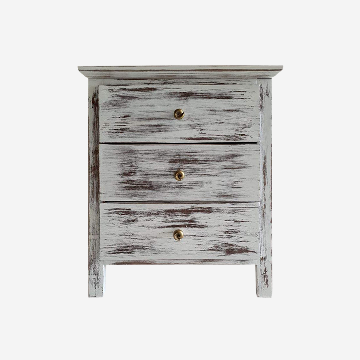 Mesita de noche 3 cajones  50x35x58 cms  Madera de Pino  Artesanal  Fabricado en España  Muebles PEJECAR