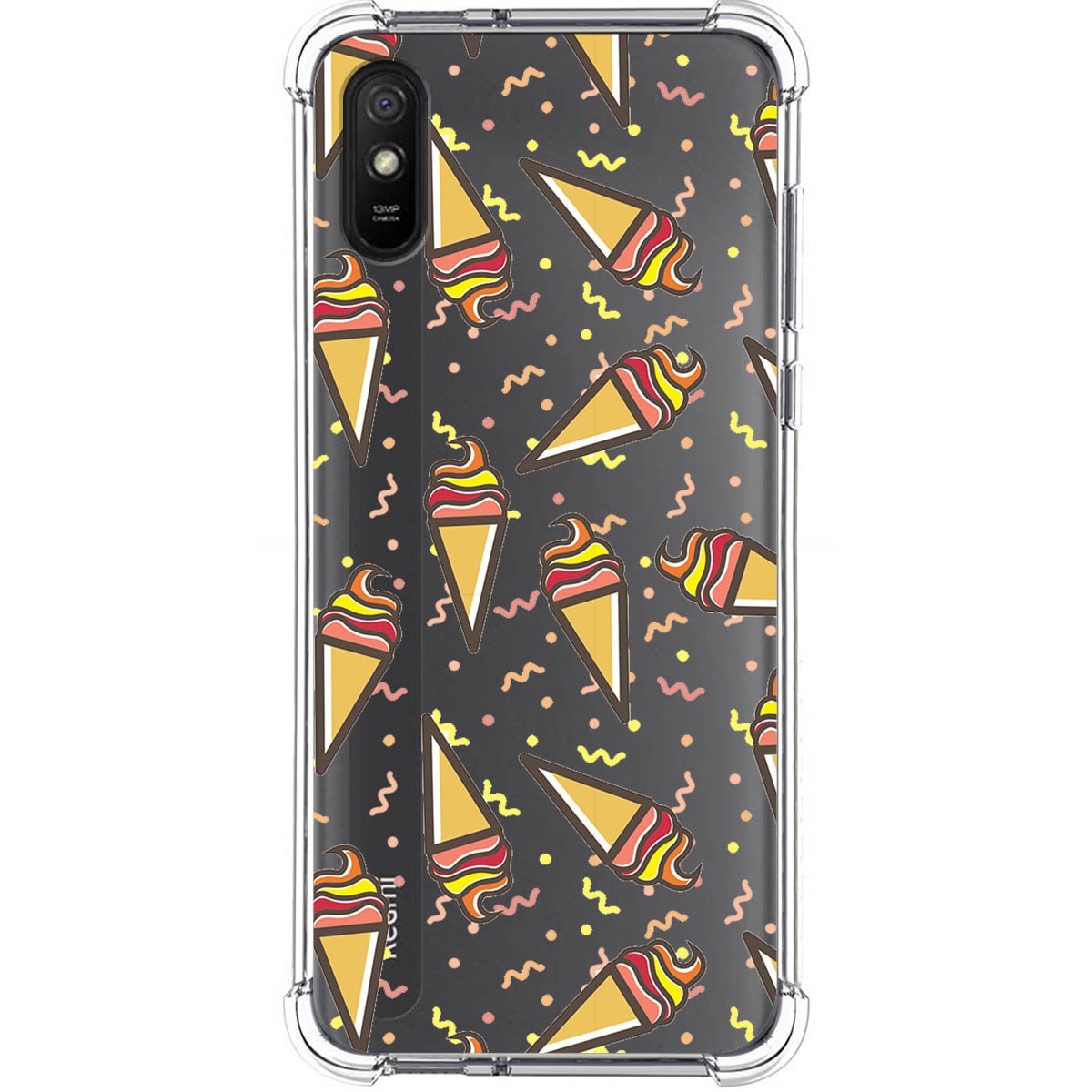 Tumundosmartphone Funda Silicona Antigolpes para Xiaomi Redmi 9A / 9AT diseño Helados Dibujos