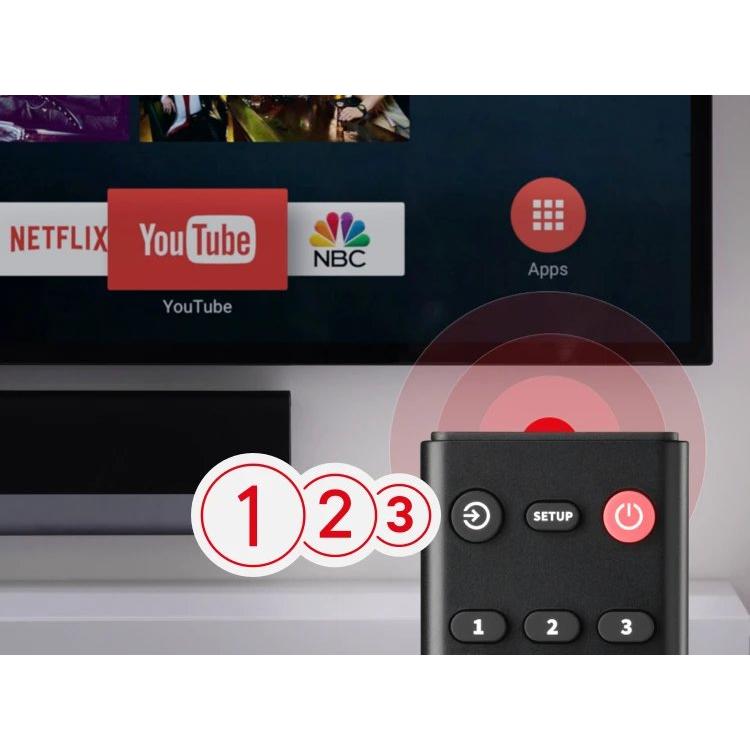 One For All - Mando a distancia universal URC1211 para TV, Smart TV, decodificadores y reproductores DVD con programación rápida, diseño ergonómico y compatibilidad total con LCD/LED/Plasma/OLED/QLED