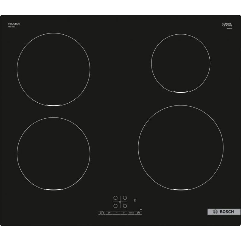 Placa de Inducción Bosch PIE611BB5E 60cm 4 Zonas Negro
