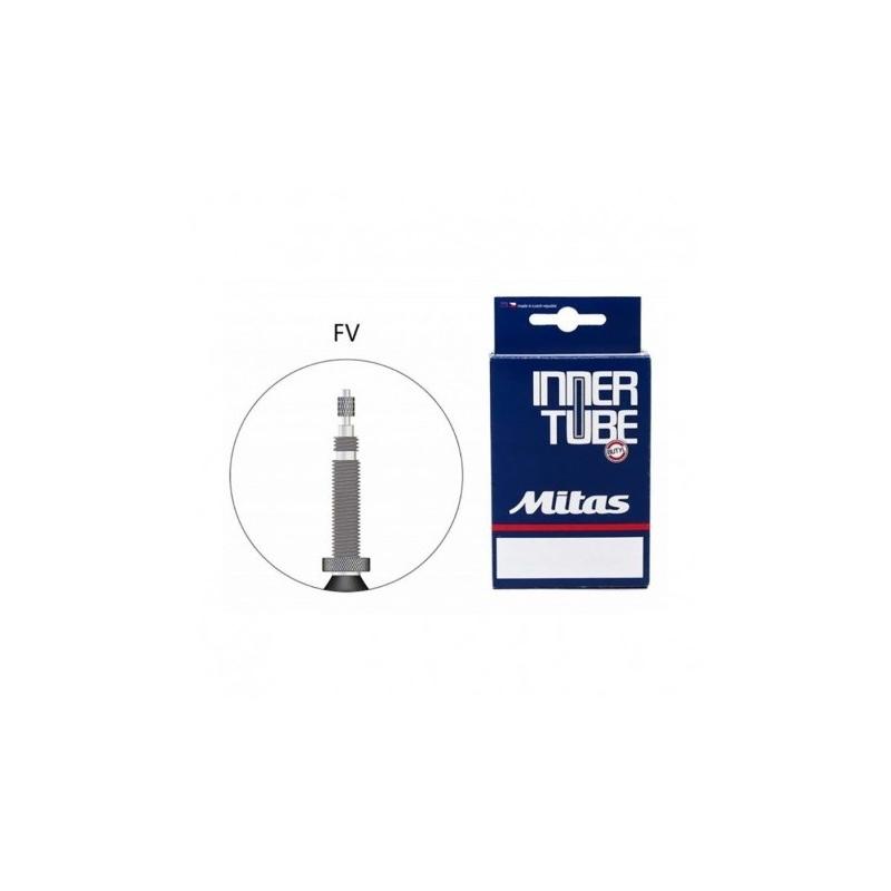Mitas - Cámara para bicicleta 700x23/28 FV80MM con válvula Presta desmontable, ETRTO 23/28-622, ideal para ciclismo urbano y deportivo