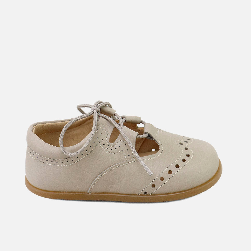 Inglesitos barefoot piel napa stone Elisoft | Eli 1957