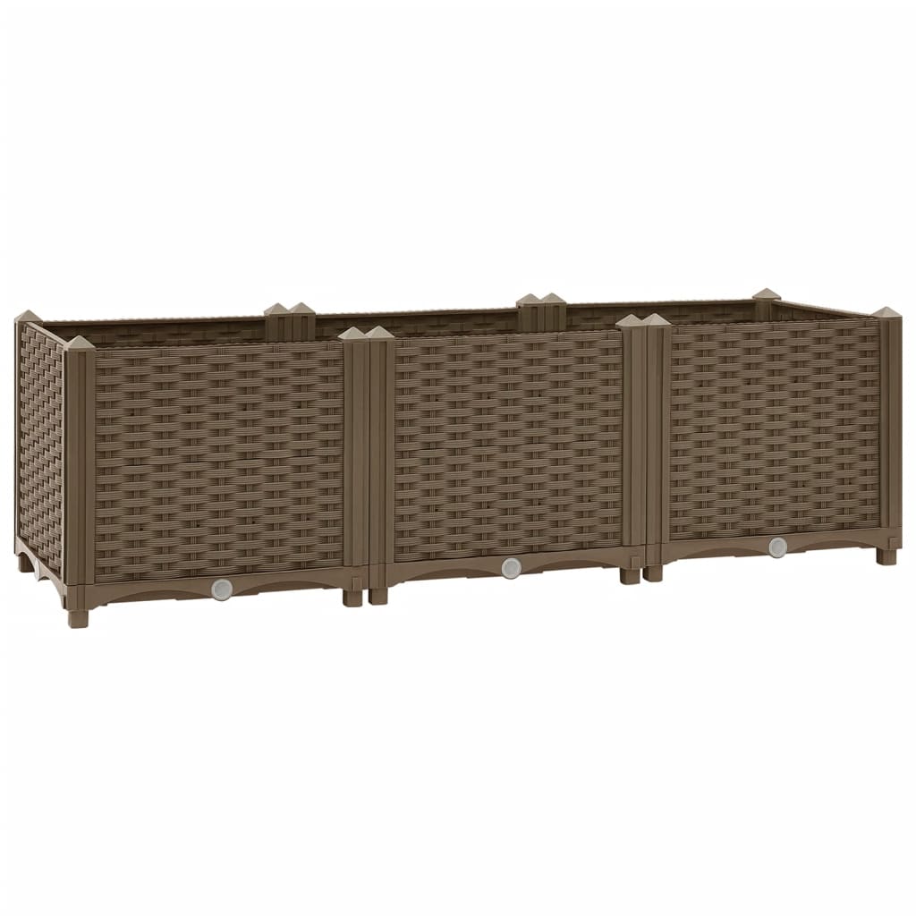 vidaXL Arriate 120x40x38 cm polipropileno