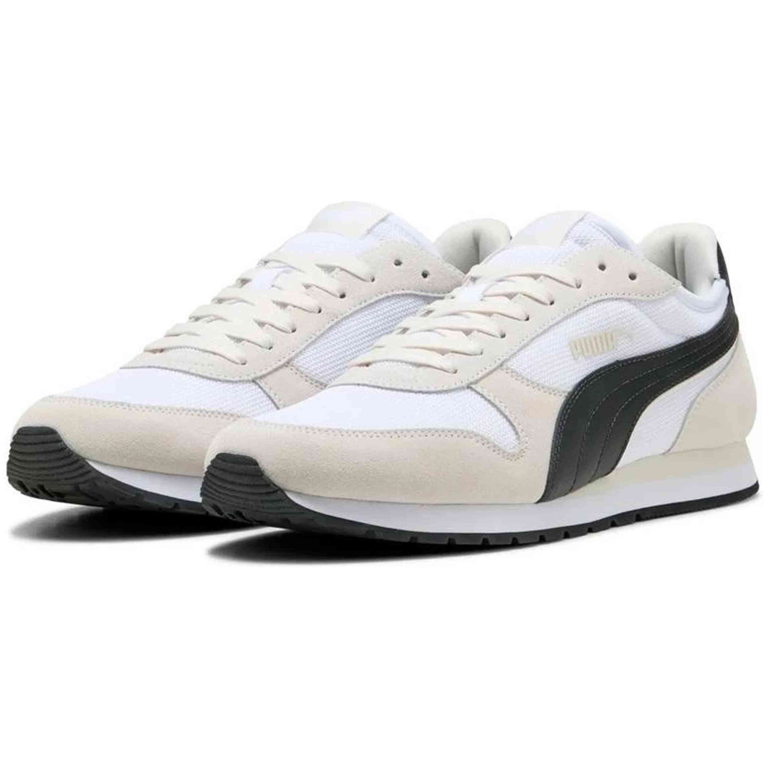 PUMA Calzado Sportstyle marca modelo para hombre en color gris blanco
