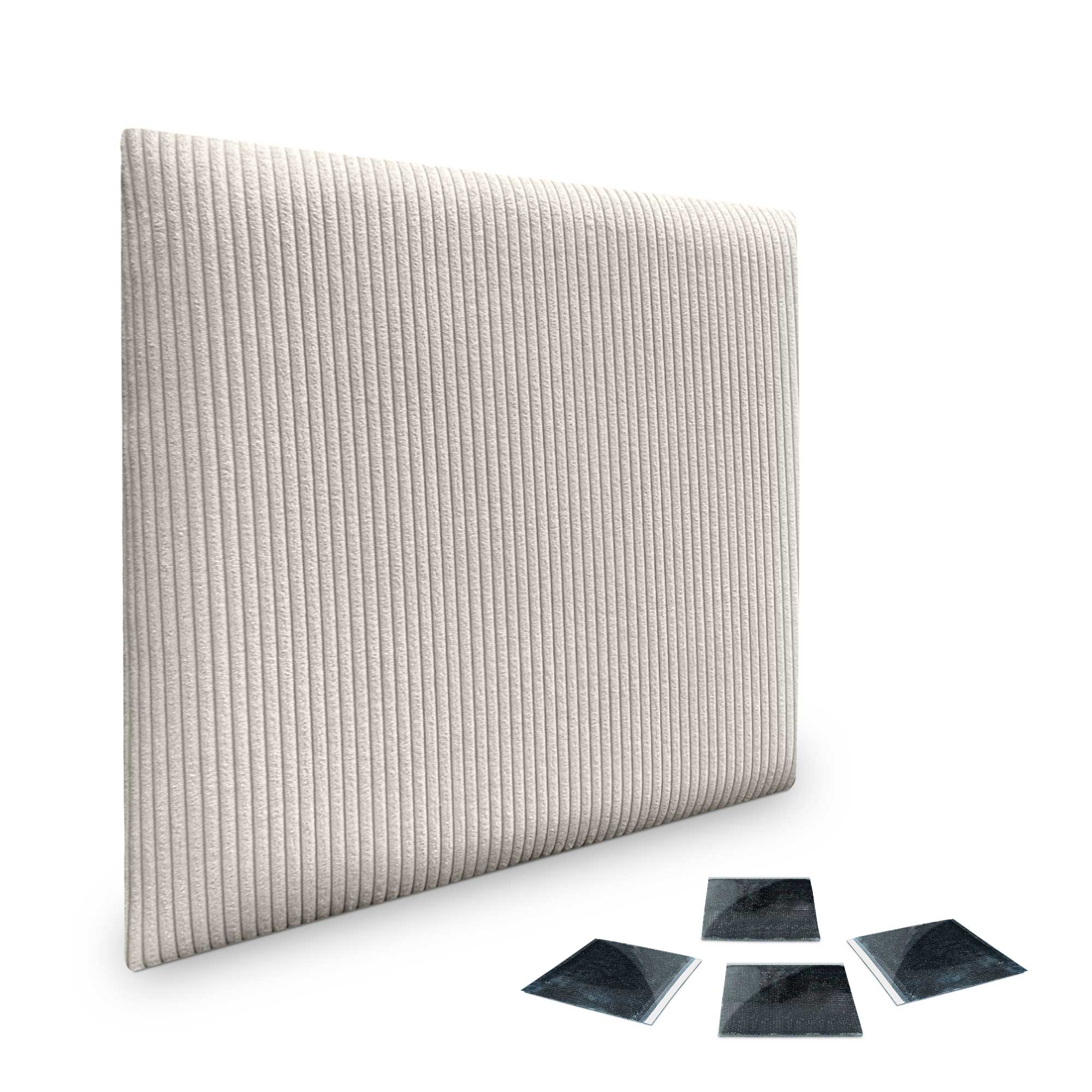 DHOME Juego de Paneles Tapizados en Pana Pack Autoadhesivos para Pared Acústicos Absorbentes Segunda Gama de Colores