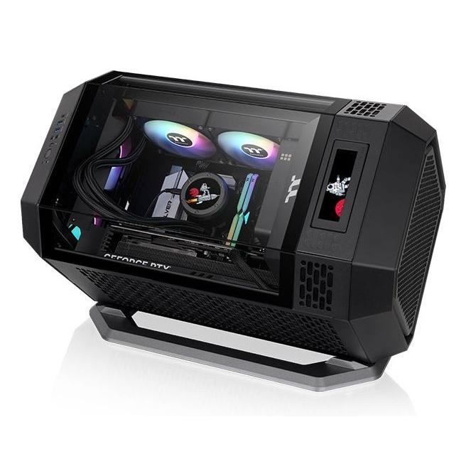 Thermaltake - Kit de soporte de caja Tower 250 AC-078-ON1NAN-A1 para convertir torres en racks, con filtro anti-polvo, instalación rápida y diseño negro optimizado para organización de espacios informáticos