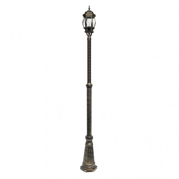 Farola De Jardin Modelo Caelum De Aluminio Negro Ip44