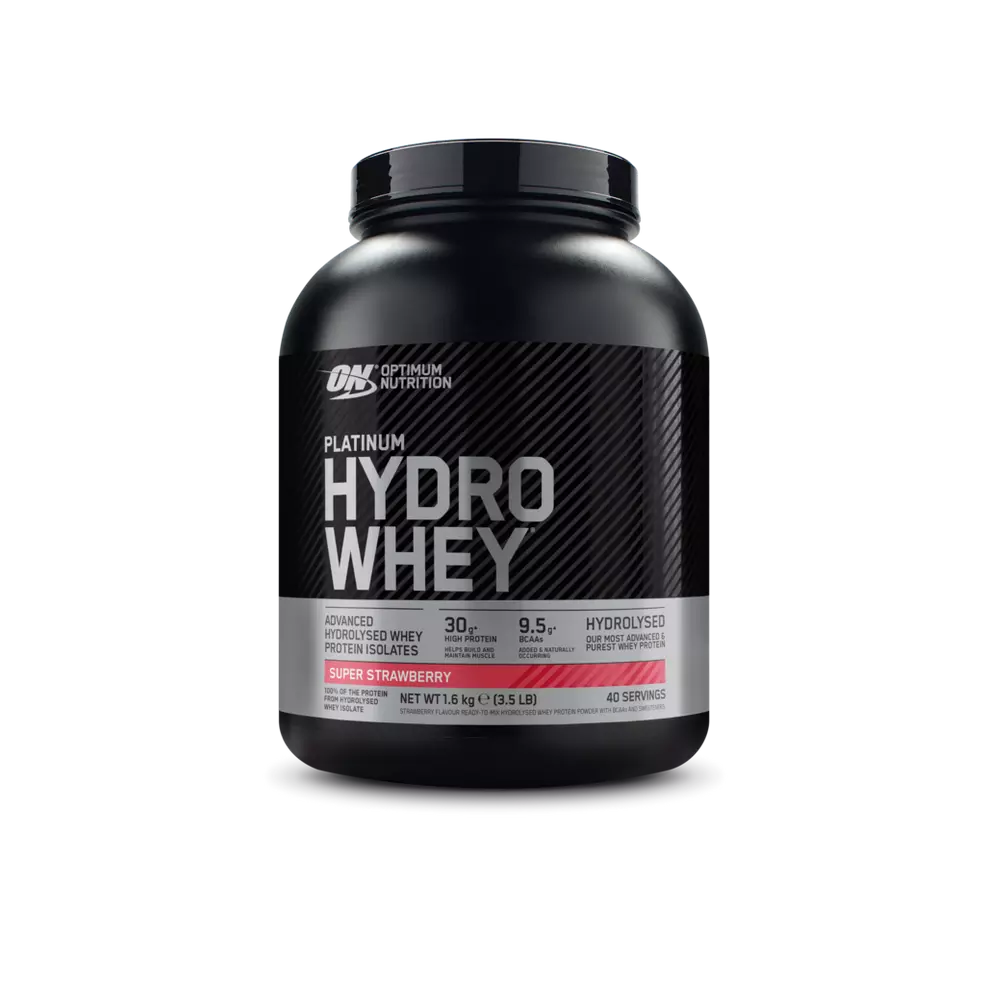Optimum Nutrition Platinum HYDRO WHEY, Sabor Super Strawberry , 1,6 Kg