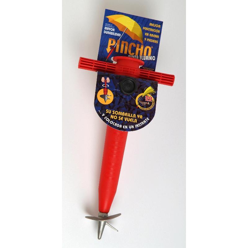 Playa pincho base sombrilla plastico punta aluminio 31cm 400470p