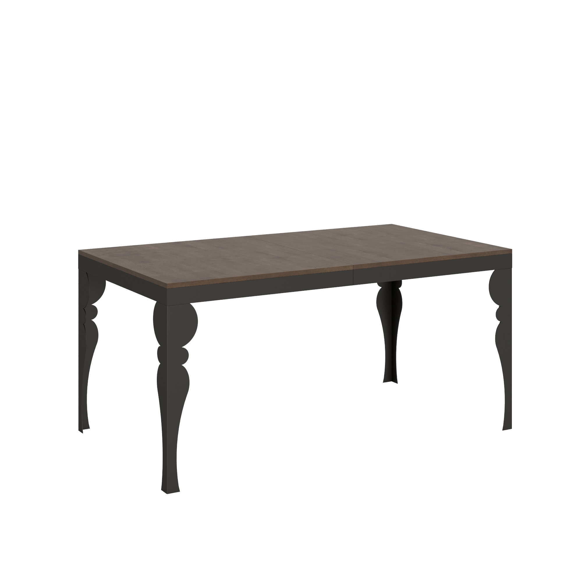 Mesa extensible 90x160/420 cm Paxon Evolution Estructura Nogal Antracita - Itamoby