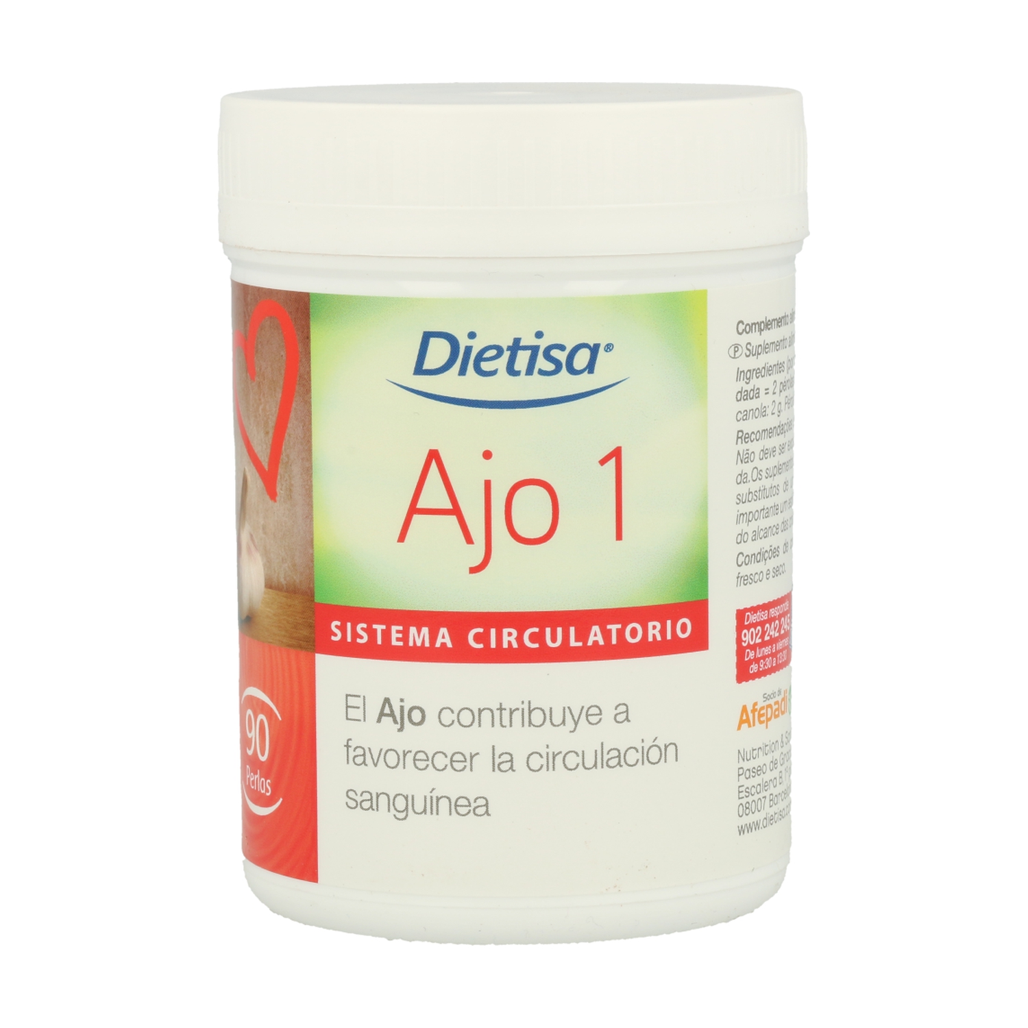 Ajo 1 90 perlas  Dietisa