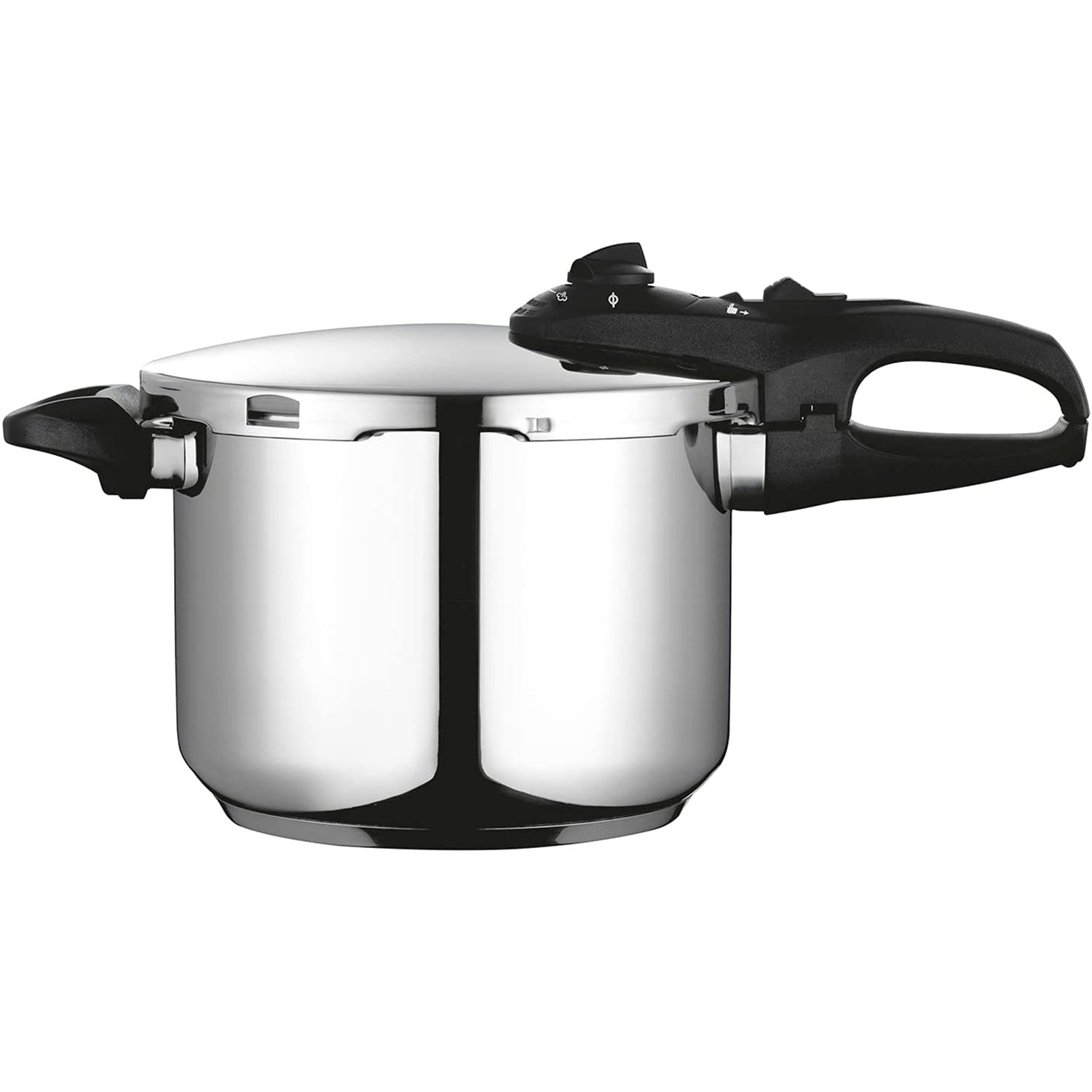 FAGOR Duo 6 Olla a Presión 6 Litros, Inducción, Express Super Rápida, Acero Inoxidable 18/10, Todas Cocinas, , Plata