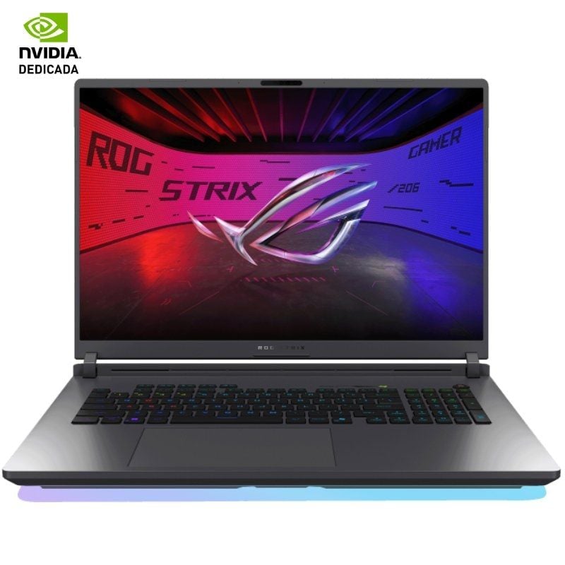 ASUS ROG Strix G18 G815LW-S9095 - Ordenador Portátil Gaming de 18" WQXGA 240Hz (Intel Core Ultra 9 275HX, 32GB RAM, 1TB SSD, NVIDIA RTX 5080 16GB, Sin Sistema Operativo) Gris Eclipse - Teclado QWERTY español