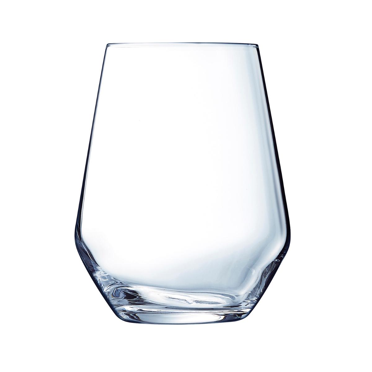 ARCOROC VINA JULIETTE Caja 6 Vasos Altos Vidrio 40CL Transparente Brillo Fabricado en Francia Ecológico