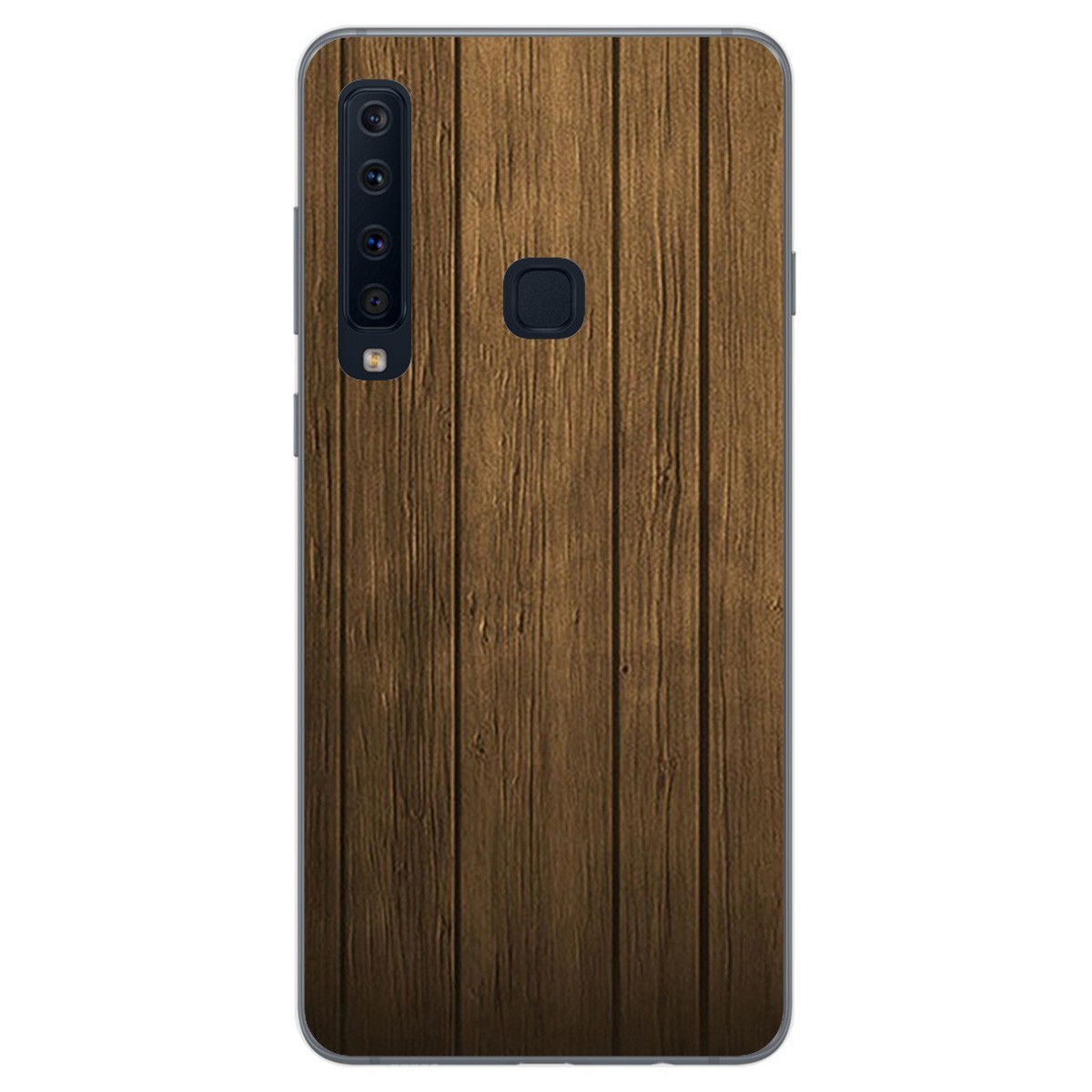 Tumundosmartphone Funda Gel Tpu para Samsung Galaxy A9 (2018) Diseño Madera Dibujos