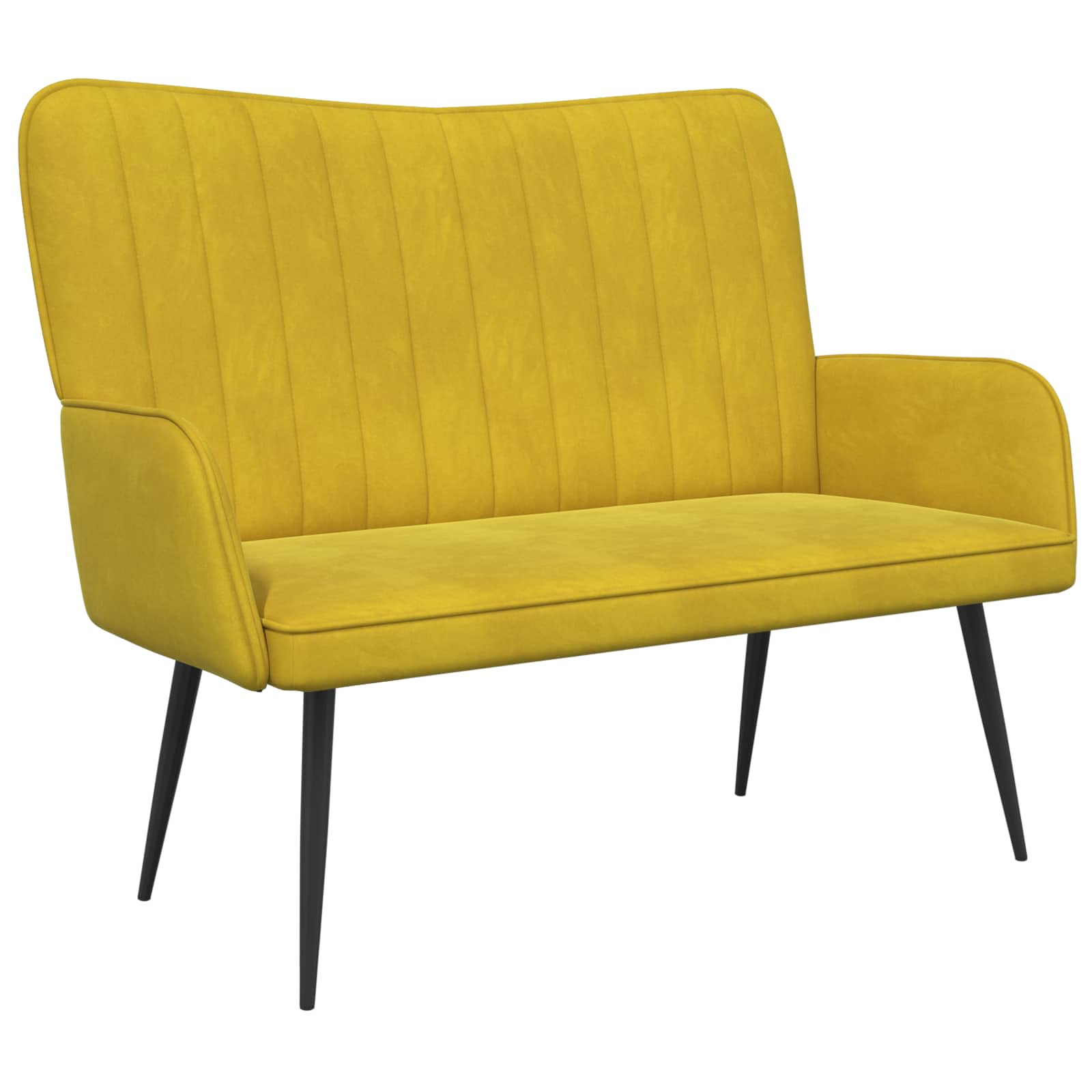 vidaXL Sofá de 2 Plazas  115 x 61 x 87 cm Terciopelo Multicolor