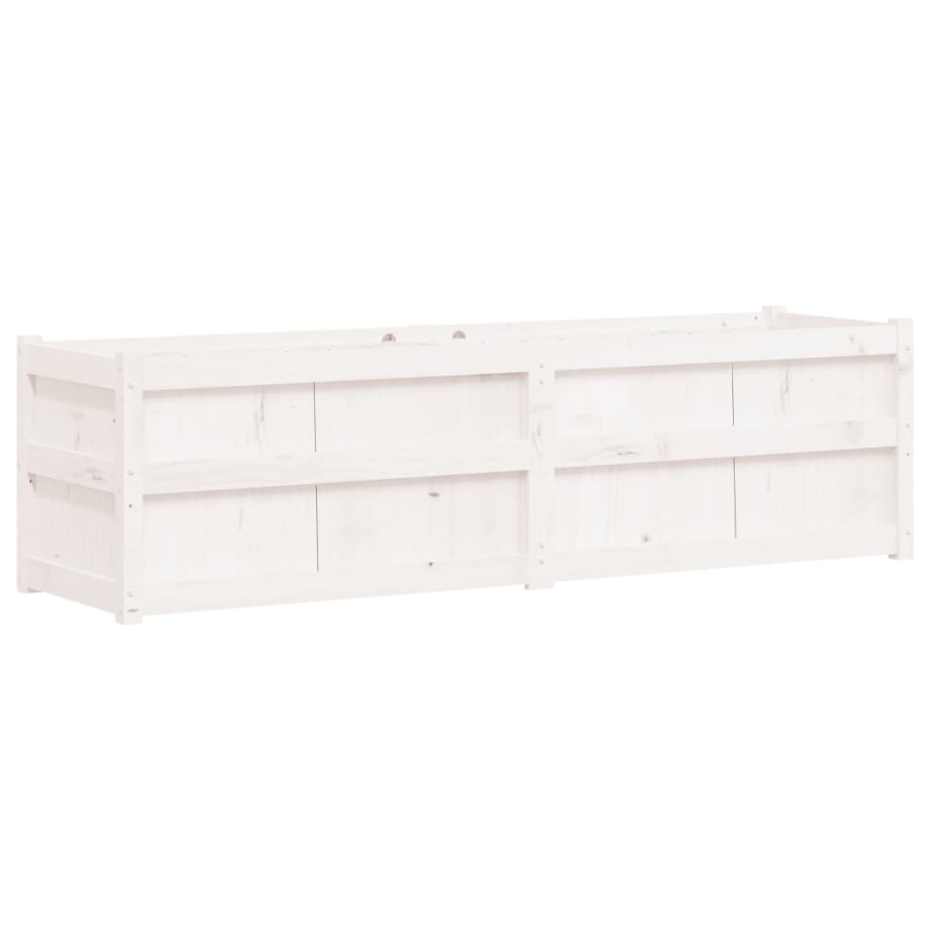 vidaXL Jardinera de madera de pino impregnada 180x50x50 cm Color Pino natural,  Pino blanco,  Marrón pino y mas