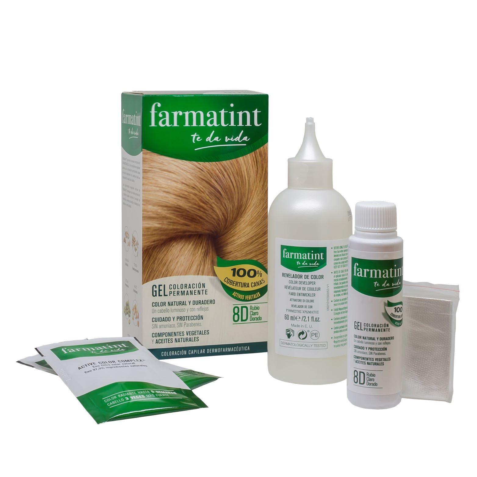Gel 8D Rubio Claro Dorado - Farmatint