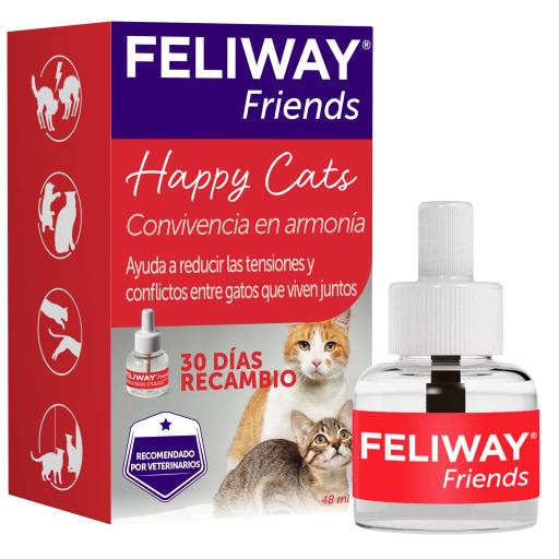 Feliway Friends Recambio 48 ml (Gatos , Adiestramiento y Educación , Comportamiento) - 1 Unit1