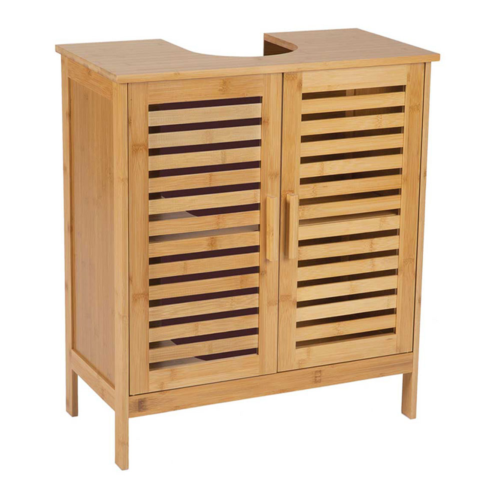 Armario bajo lavabo bambú 60 x 30 x 62cm ba73151 andrea house