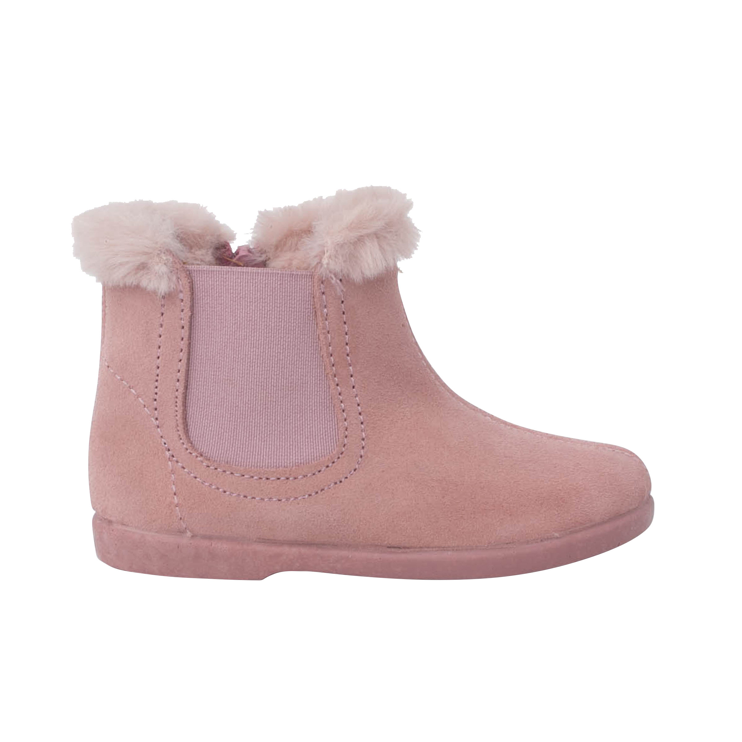 Pisamonas Botines Tipo Chelsea Niña Con Cuello Pelito