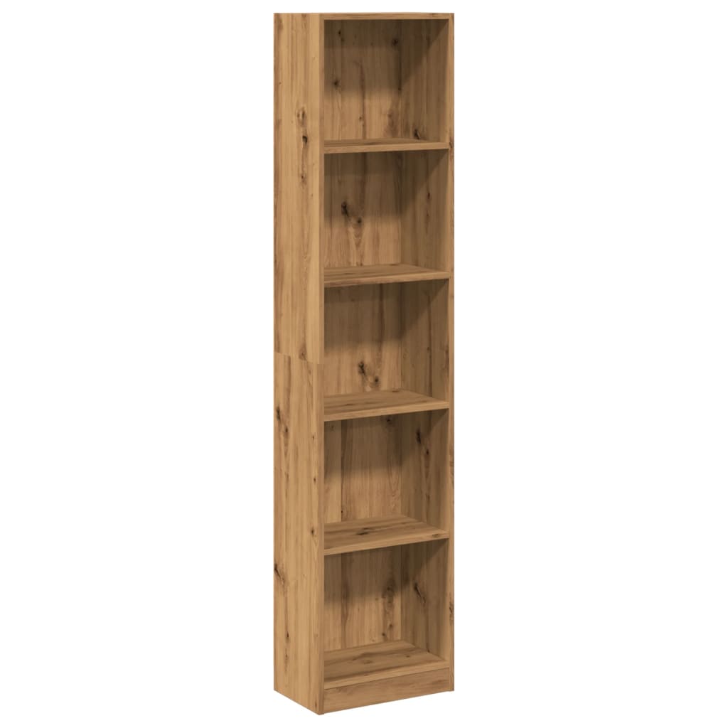 vidaXL Estantería de madera de ingeniería 40x24x176 cm Multicolor