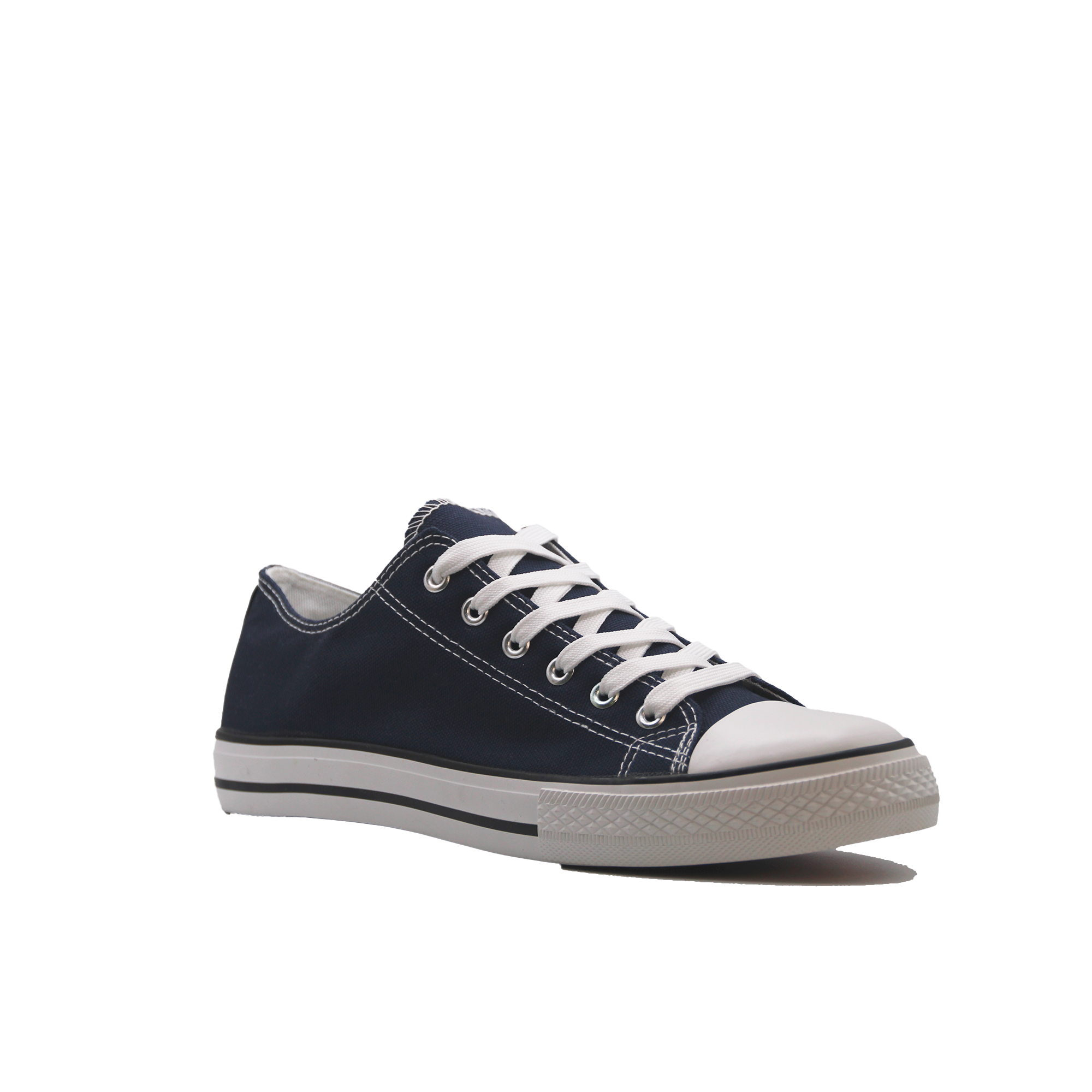 JZ Hermanos Zapatilla de lona baja para hombre con cordón
