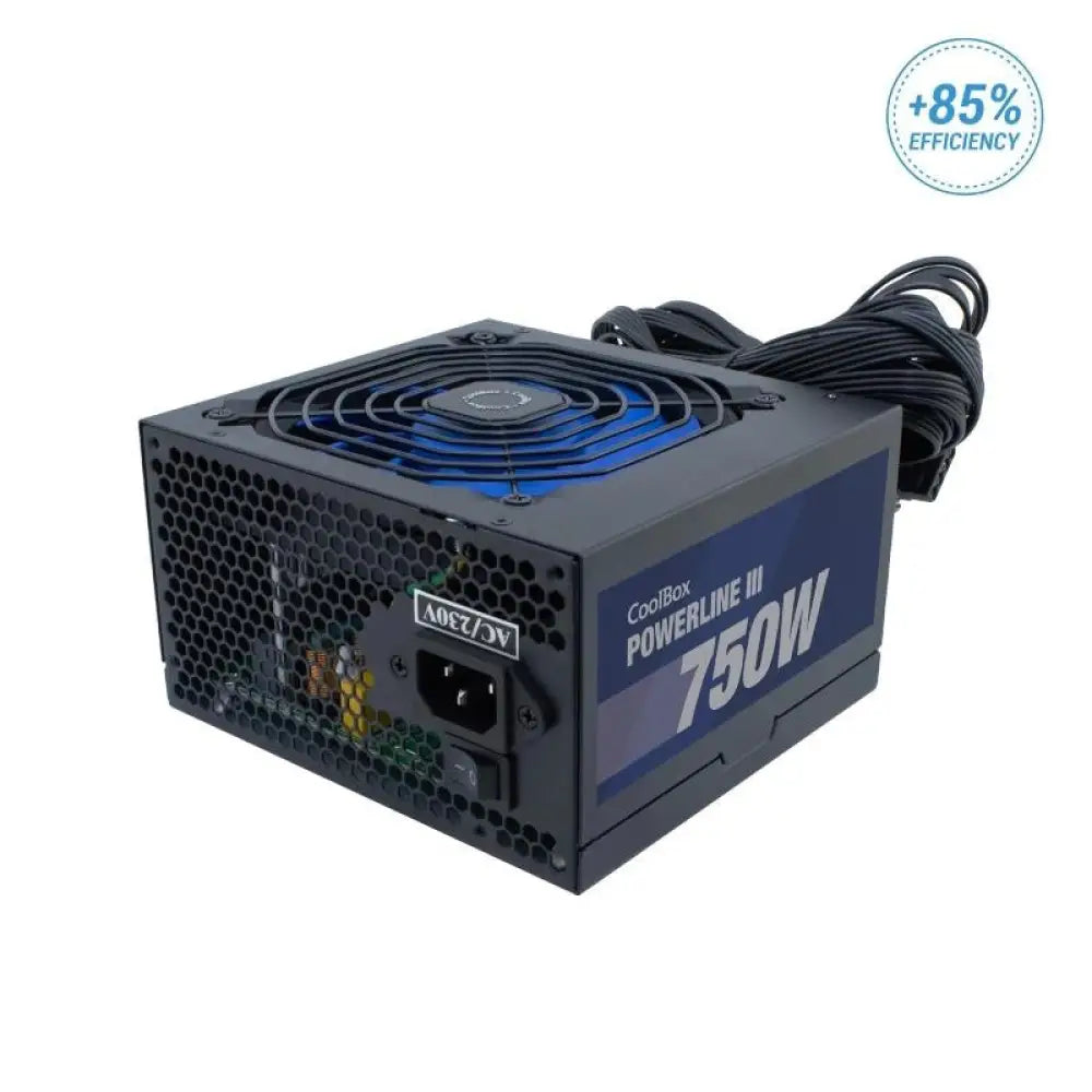 Fuente Alimentación Coolbox Powerline 3 750 Fuente De Alimentación 750W Eficiencia 85%