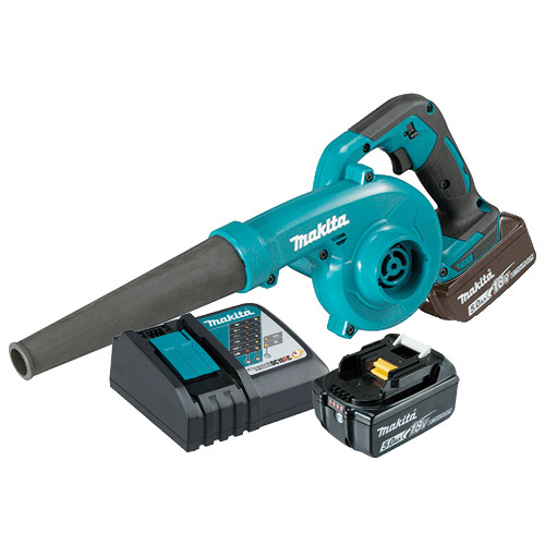MAKITA - Soplador MAKITA DUB185RTJ 18V 3 velocidades 192 m³/h + Batería 6.0 Ah + Cargador