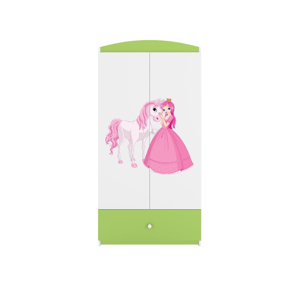 Roupeiro Kocot Kids BabyDreams Princess and Horse Green