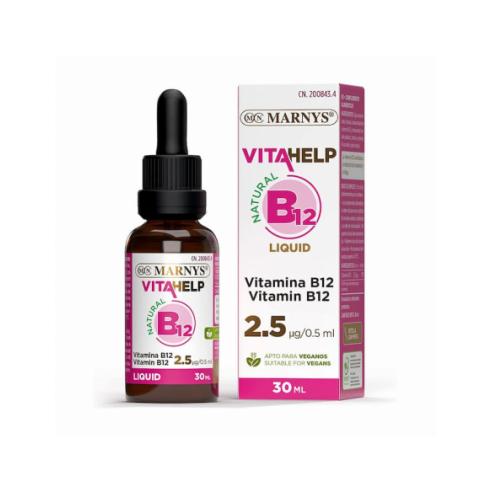 MARNYS VITAMINA B12 LIQUIDA 30 mililitros    Complementos Alimenticios para el Descanso y la Relajación