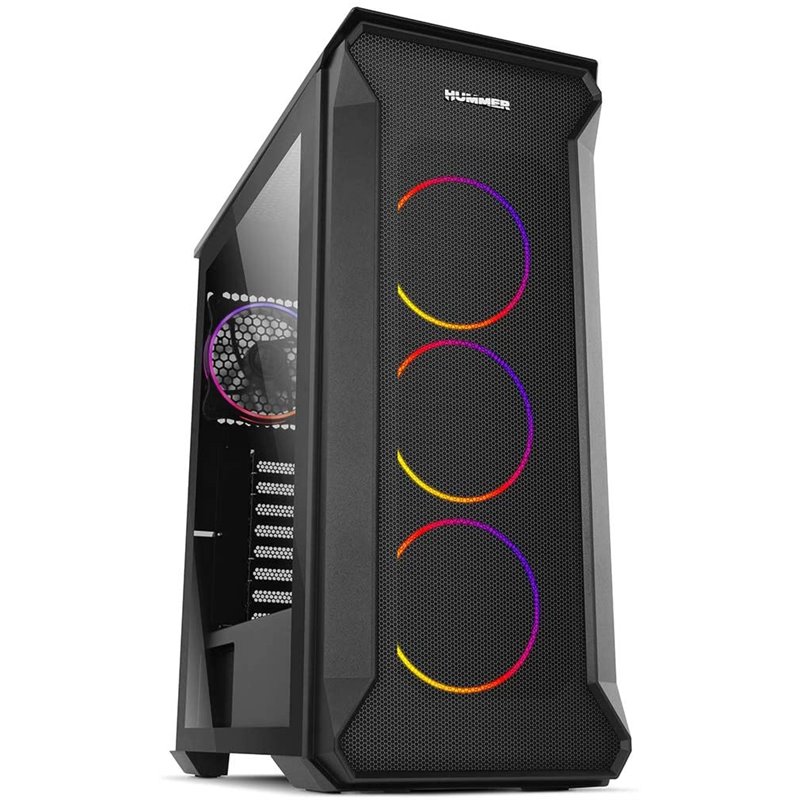 Caja Mediatorre Atx Nox Hummer Quantum Argb Window Black