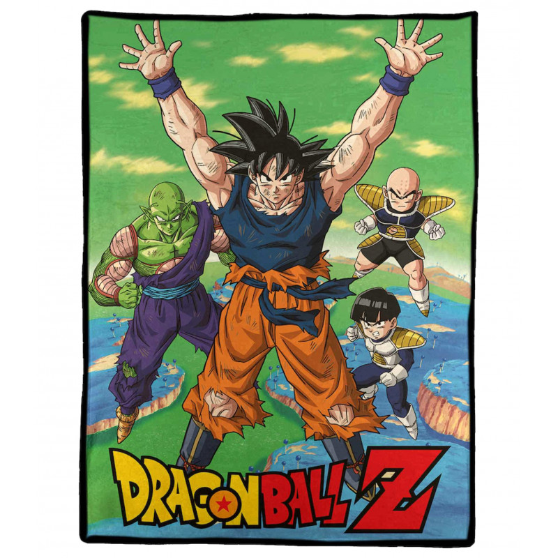 PERSONAJES EN NAMEK DBZ MANTA POLAR 100x150 CM DRAGON BALL SD TOYS