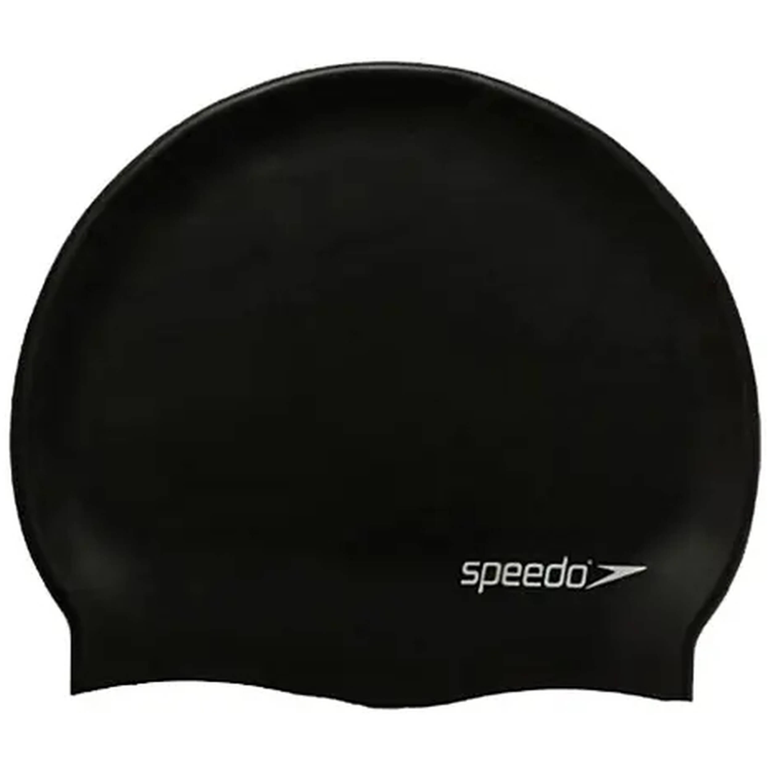 Gorro Speedo modelo Plain Flat Silicone Cap en color Negro