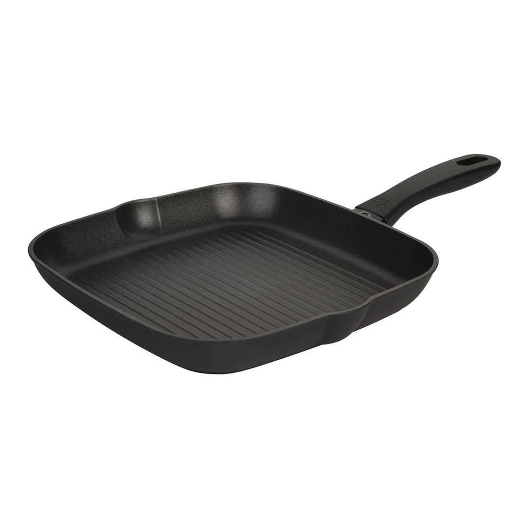 Ballarini 75002-924-0 grill pan, 28 cm nonstick frying pan made of aluminum, easy clean Keravis coating, suitable for induction and gas cooktops, single handle, ideal nonstick cookware for perfect grilling.