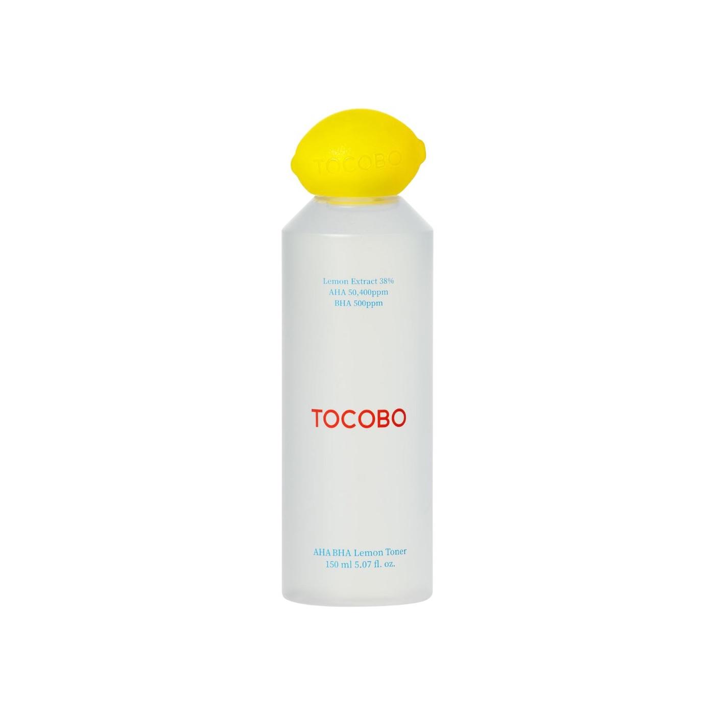 TOCOBO AHA BHA Lemon Toner 150 ml – Tónico Facial Exfoliante y Purificante