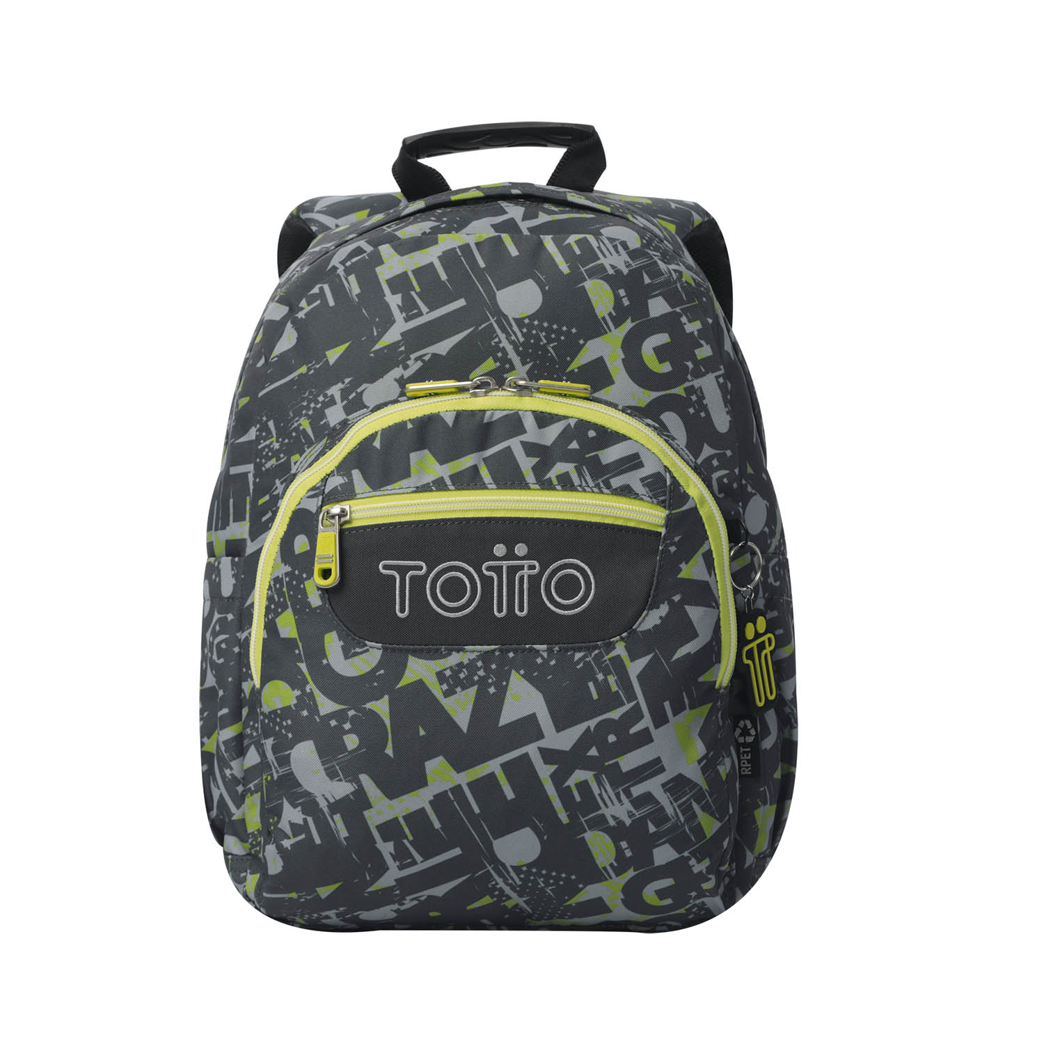 Totto Mochila escolar Gommas Material: Poliéster reciclado 29 x 39 x 14 cm