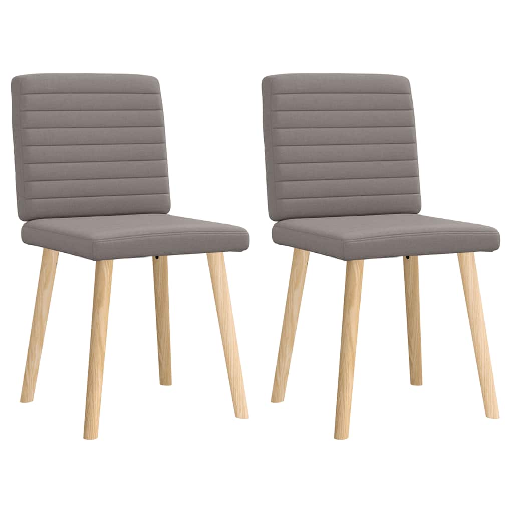 vidaXL Sillas de comedor 2 unidades tela en color Gris oscuro/Rojo vino tinto/Taupé y más | cómodas modernas ergonómicas para comedor cocina salón hogar