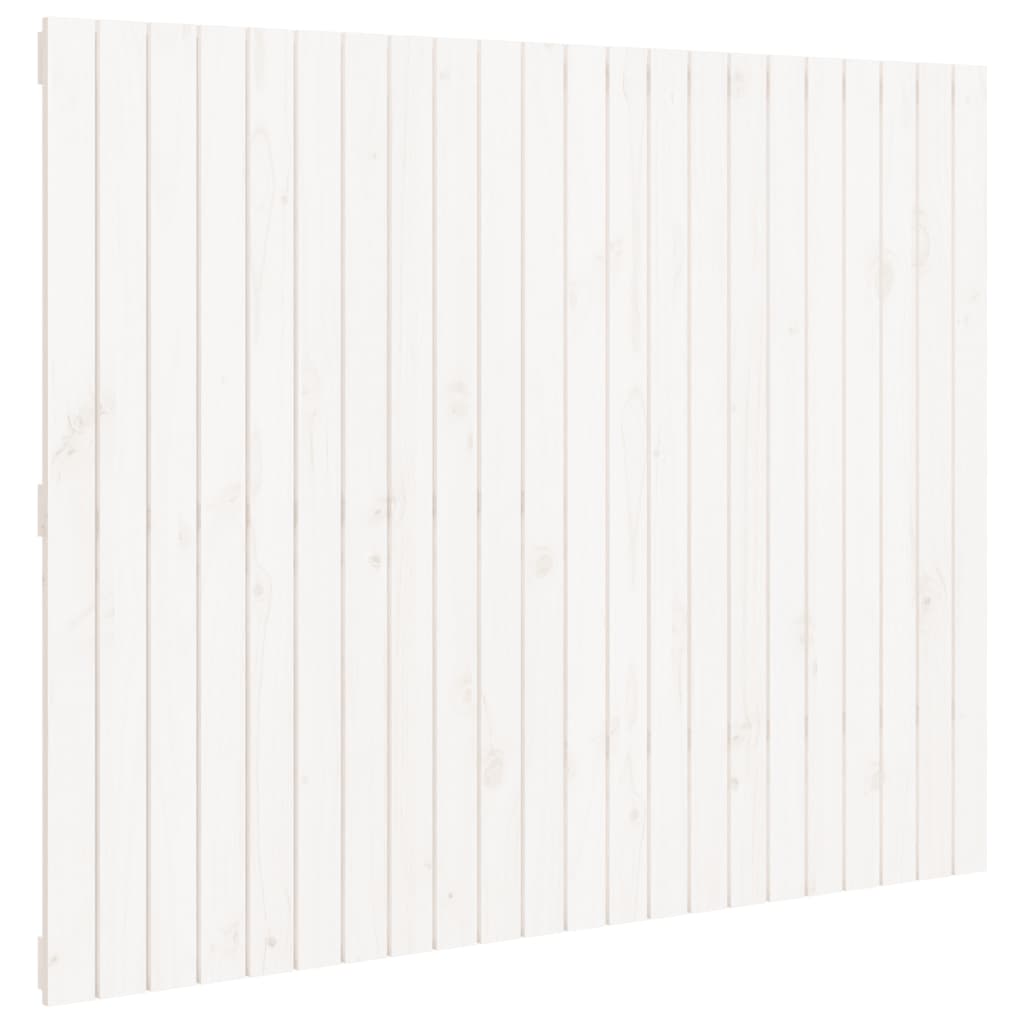 vidaXL Cabecero de cama de pared madera maciza de pino 140x3x110 cm