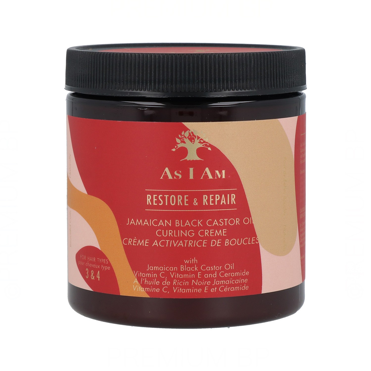 As I Am - As i am jamaican black castor oil curling crema 227g/8oz, producto vegano. ideal para cabellos tipo 3 (rizado) y tipo 4 (muy rizado/afro).