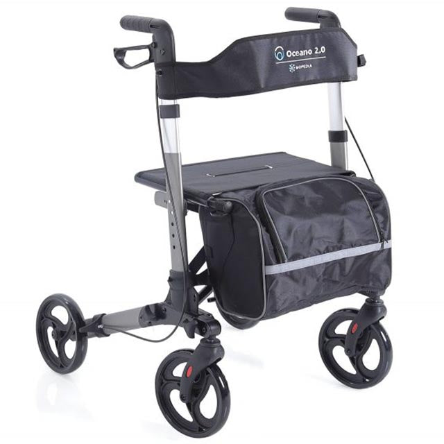 Andador Rollator de 4 Ruedas Plegable con Cesta Multiuso Ortoprime Ortoprime