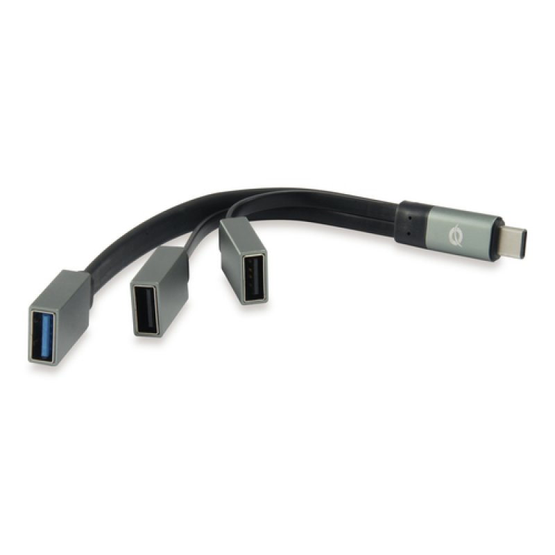 Conceptronic hub usb-c to usb 3.0 2 usb otg gray