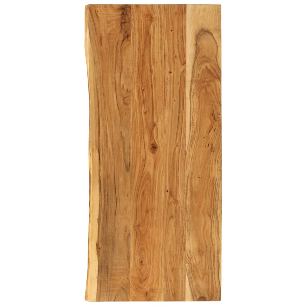 vidaXL Encimera para armario tocador madera maciza acacia en dimensiones 114 x 52 x 2.5 cm/80 x 52 x 2.5 cm/100 x 52 x 3.8 cm y más | almacenamiento funcional diseño moderno para baño dormitorio sala