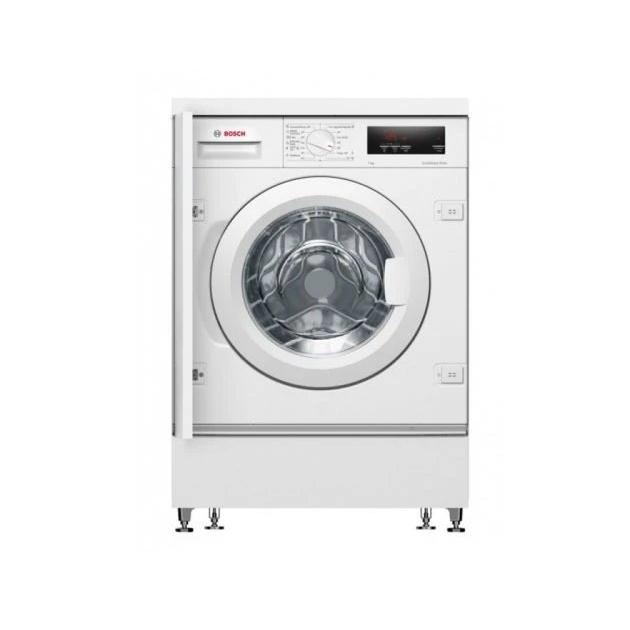 Lavadora Integrable BOSCH WIW24307ES de 8Kg Clase C y 1200Rpm  | Blanco, Serie 6, Motor EcoSilence, Tapa desmontable