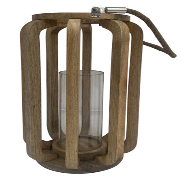 Portavela Mango Cristal 25X25X35 Natural El mejor complemento para tu hogar. - Fijalo -