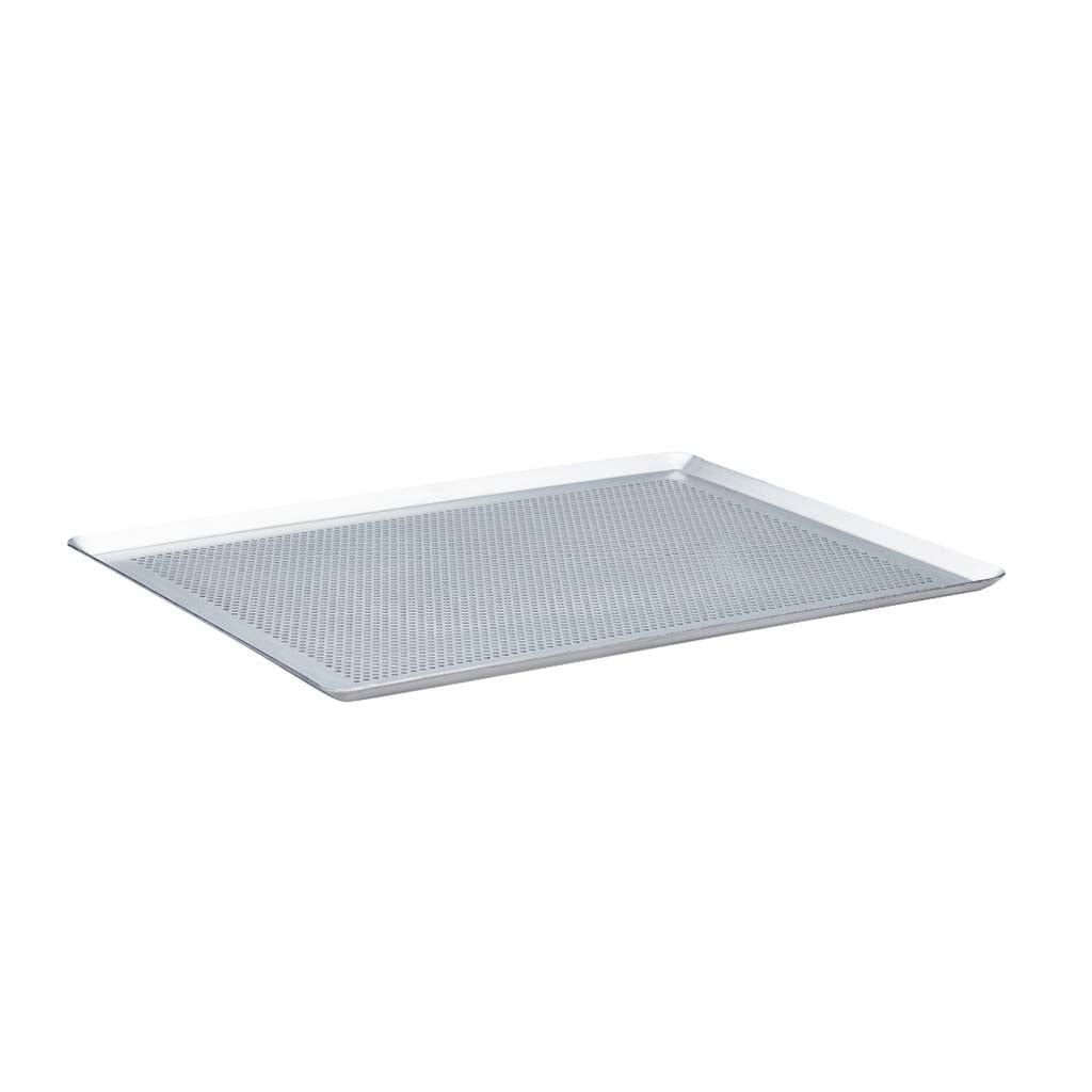 Bandeja de Hornear Perforada De Buyer - Acero Inoxidable Resistente con Microperforaciones de 3 mm para Cocción Uniforme y Crispura Perfecta