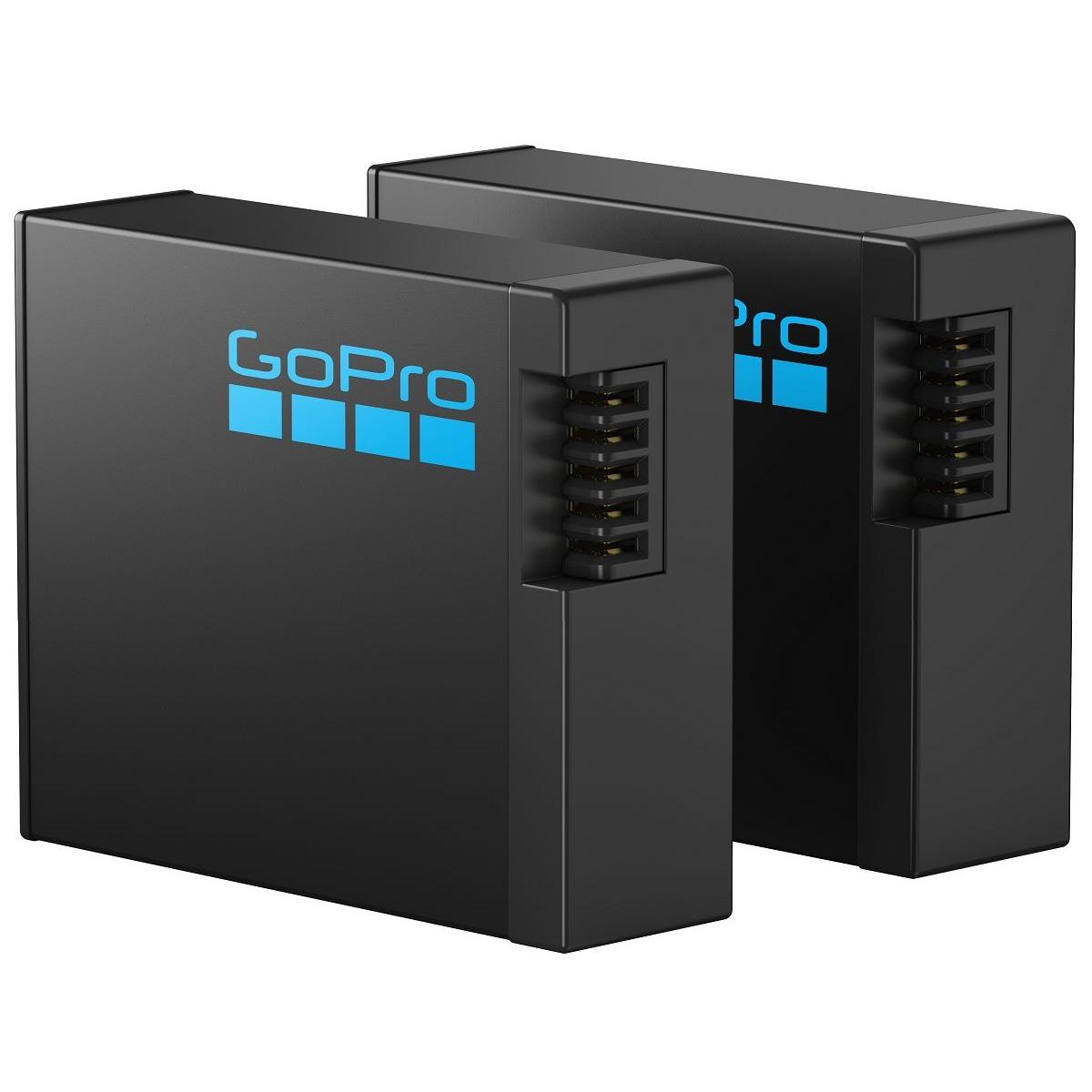 GoPro - Kit de 2 Baterías Recargables Enduro AEBAT-201 para GoPro HERO13 Black, 1900 mAh, hasta 2,5 h grabación 1080p, resistente a -10°C, ideal para aventuras al aire libre